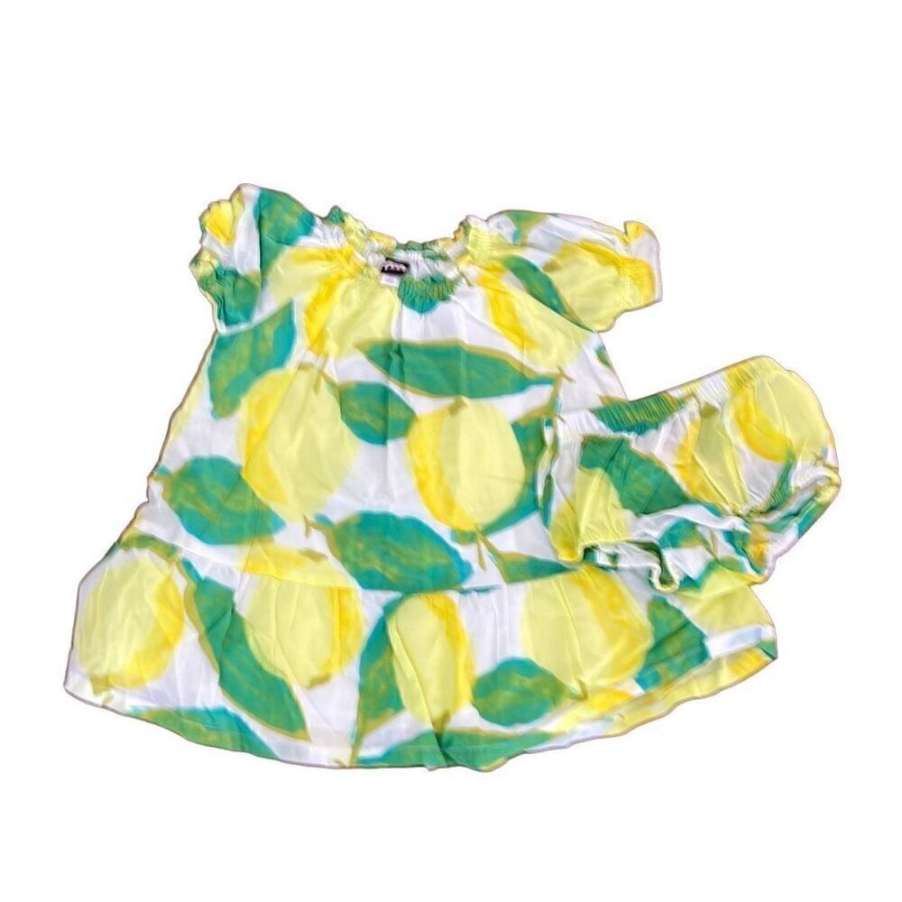 Adorable lemon dress with bloomers by Tea size 2T